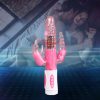 Double Rabbit Female Adult Sex Toy Vibrator G-Spot Dildo Clit Anal Massager Pink