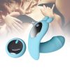 Rabbit Vibrator Wireless Control Clit Dildo Rechargeable Sex Toy Love Women Blue