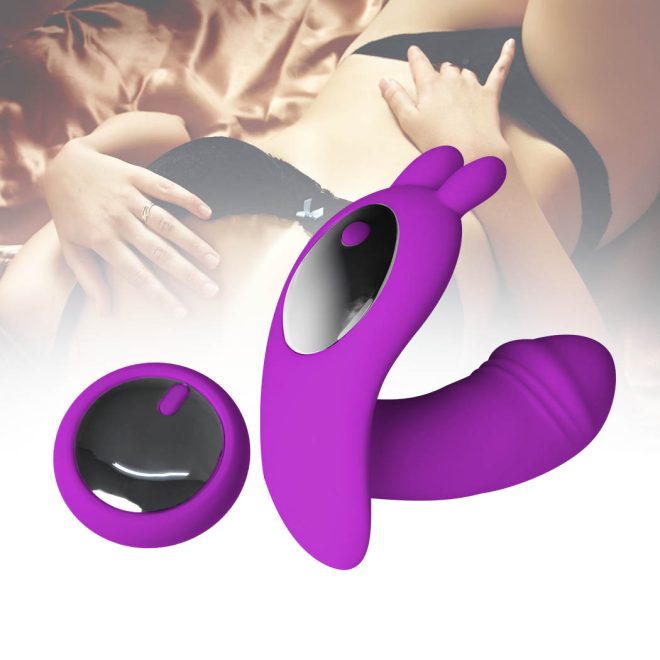 Rabbit Vibrator Wireless Control Clit Dildo Rechargeable Adults Sex Toy