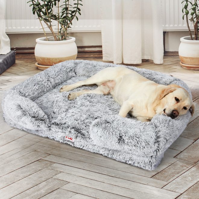 Pet Bed Orthopedic Sofa Dog Beds Bedding Soft Warm Mat Mattress Cushion – L