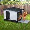 Dog Kennel Outdoor Indoor Pet Plastic Garden Large House Weatherproof Outside – 68.9 x 91.4 x 66 cm