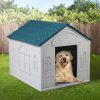 Dog Kennel Outdoor Indoor Pet Plastic Garden Large House Weatherproof Outside – 75.7 x 65 x 63.2 cm