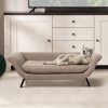 Pet Sofa Bed Raised Elevated Soft Lounge Couch Wooden Frame Heavy Duty