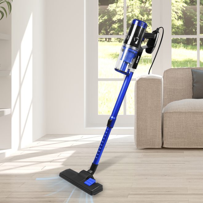 Vacuum Cleaner Corded Stick Handheld Handstick Bagless Cae Vac 400W – Blue