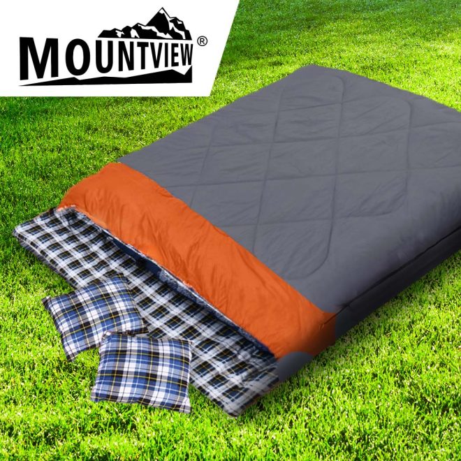 -10Â°C Double Indoor Outdoor Adult Camping Hiking Envelope Sleeping Bag