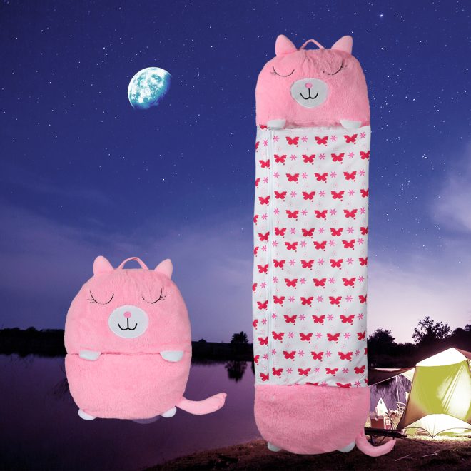 Sleeping Bag Child Pillow Stuffed Toy Kids Bags Gift Toy Cat 180cm L