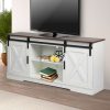 Orangeburg TV Cabinet Entertainment Unit Stand Wooden Table Sliding Barn Door