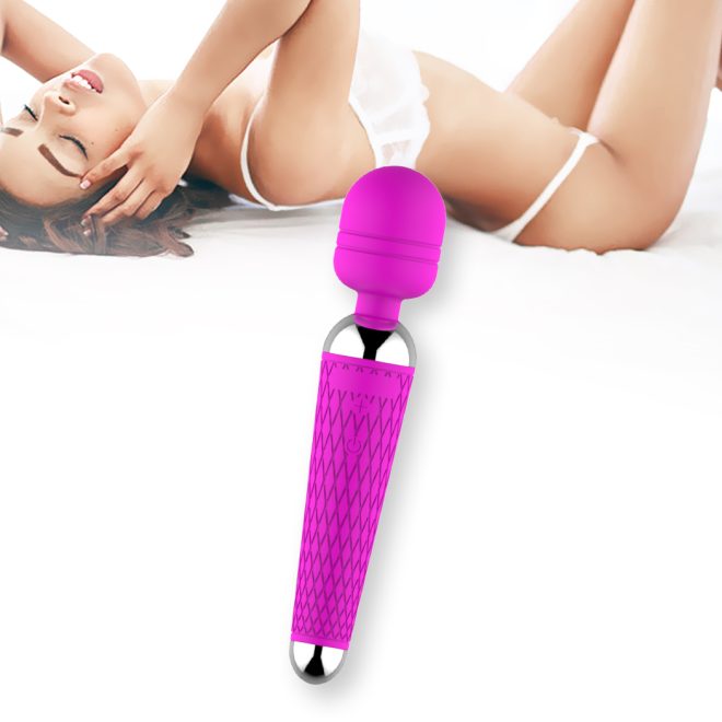 10 Speed Rechargeable Dildo Wand Vibrator Clit Stimulator Female Adult Sex Toys