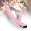 Vibrator Rabbit Double Motor G-Spot Dildo Massager Rechargeable Sex Toys Female Pink