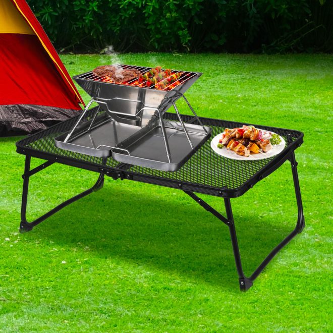 Grill Table BBQ Camping Tables Outdoor Foldable Aluminium Portable Picnic S