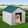 Dog Kennel Outdoor Indoor Pet Plastic Garden Large House Weatherproof Outside – 75.7 x 65 x 63.2 cm