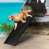 Dog Ramp Pet Car Suv Travel Stair Step Foldable Portable Lightweight Ladder – Black