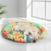 Pet Cool Gel Mat Cat Bed Dog Bolster Waterproof Self-cooling Pads Summer – L