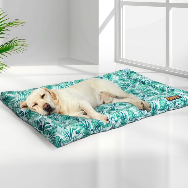 Pet Cool Gel Mat Cat Bed Dog Bolster Waterproof Self-cooling Pads Summer – L