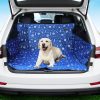 Pet Boot Car Seat Cover Hammock Nonslip Dog Puppy Cat Waterproof Rear Blue