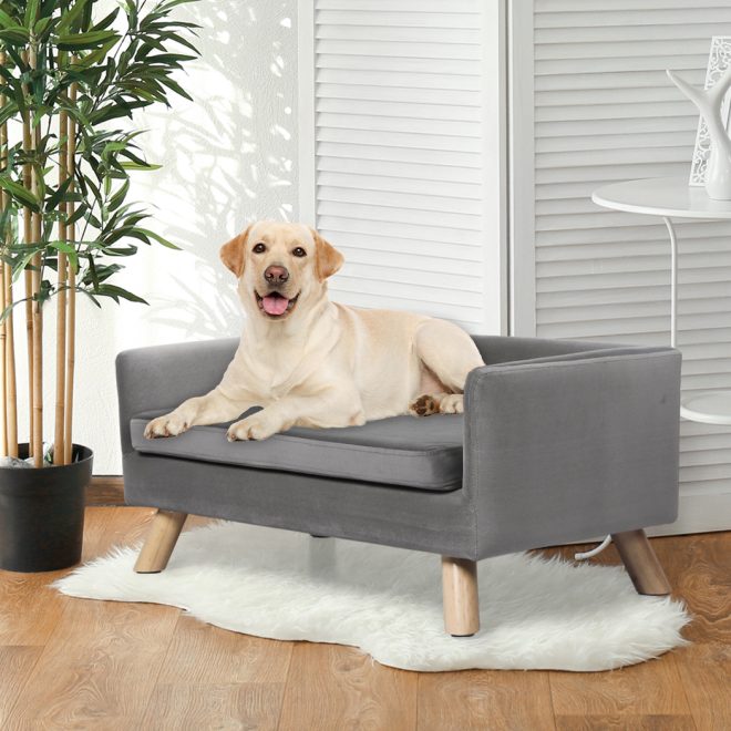 Pet Sofa Bed Dog Warm Soft Lounge Couch Soft Removable Cushion Chair Large – 80 x 43 x 35 cm