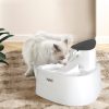 Electric Pet Water Fountain Drinking Dispenser Flowing Cycling Filter 3L