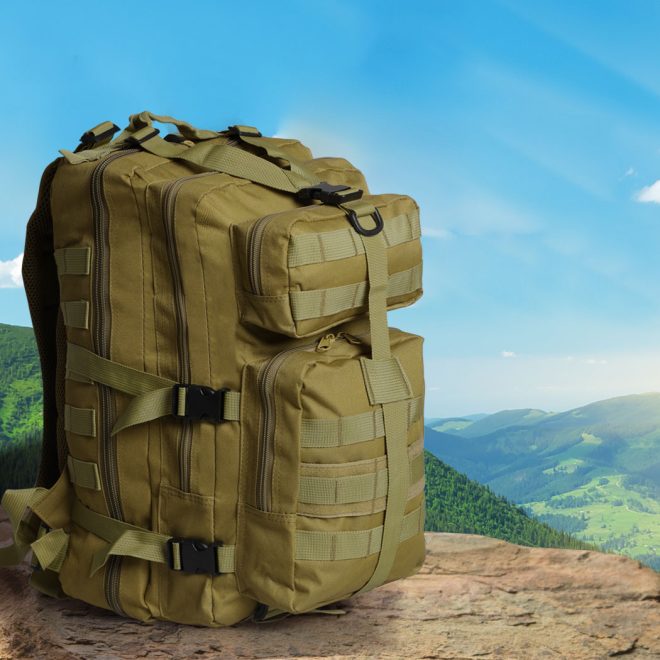 35L Military Tactical Backpack Camping Rucksack Outdoor Trekking Army