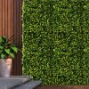 10x Artificial Boxwood Hedge Fence Fake Vertical Garden Green Outdoor