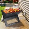 Portable BBQ Charcoal Grill Outdoor Camping Barbecue Picnic Foldable Steel Stove