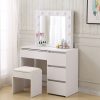 Dressing Table tool Set LED Makeup Mirror Jewellery organizer Cabinet With 12 Bulbs Type2