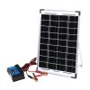 12V 10W Solar Panel Kit MONO Caravan Regulator RV Camping Power Charging