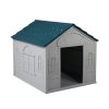 Dog Kennel Outdoor Indoor Pet Plastic Garden Large House Weatherproof Outside – 75.7 x 65 x 63.2 cm