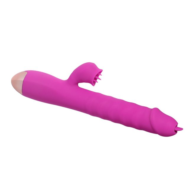 Rabbit Vibrator Licking Tongue G-Spot Dildo Clit Thrusting Sex Toy Anal Adult