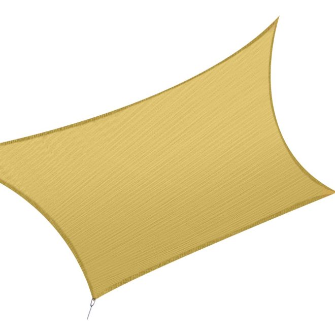 Sun Shade Sail Cloth Canopy Outdoor Awning Rectangle 5x3M – Sand