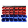 30 Bins Garage Workshop Wall Mounted Tool Box Small Parts Storage Organiser Rack