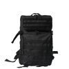 45L Waterproof Backpack Military Hiking Camping Rucksack Outdoor Black