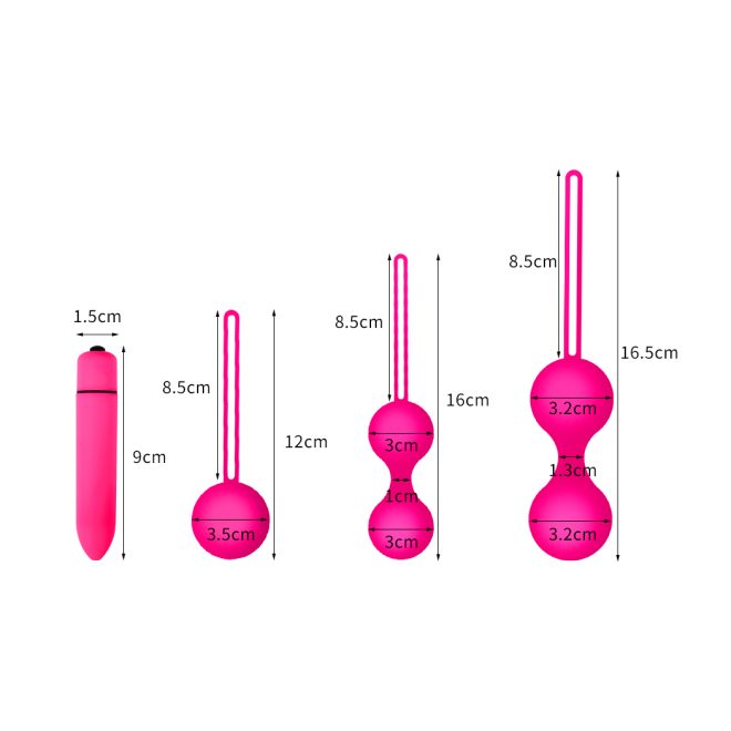 4 Pcs Kegel Balls Love Ben Wa Exercise Personal Massager Pelvic Floor Sex Toys