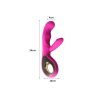 Loop Rabbit Vibrator USB Rechargeable G-Spot Dildo Massager Women Sex Toy Pink