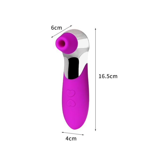 Vibrator Female Suction Sucking USB Rechargeable Women Adult Spot Sex Toy Purple