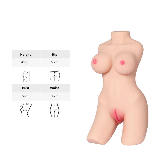 L Masturbation Doll Masturbator Steel Backbone Boobs Stroker Body Sex Toy