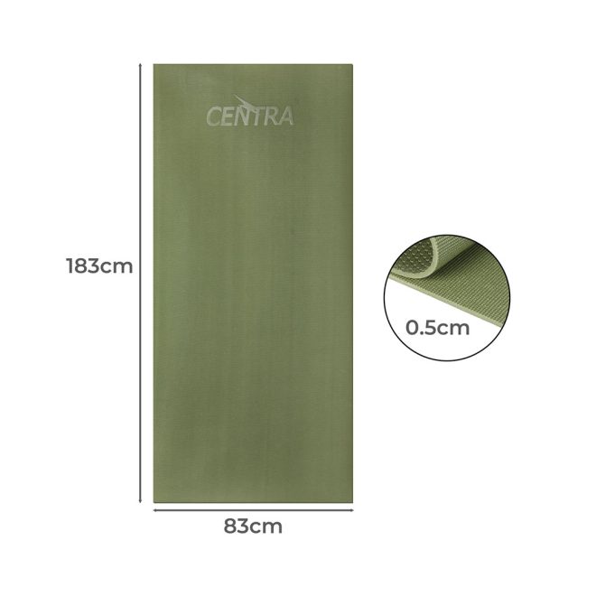 Yoga Mat Non Slip 5mm Exercise Padded Fitness Sports Workout Mat 183X83cm