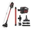 150W Handheld Vacuum Cleaner Cordless Stick Vac Bagless LED Rechargable – Red