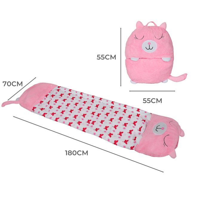 Sleeping Bag Child Pillow Stuffed Toy Kids Bags Gift Toy Cat 180cm L