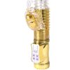 Rabbit Vibrator Dildo G-spot Multispeed Wand Massager Adult Female Sex Toy Gold