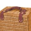 4 Person Picnic Basket Baskets Set Outdoor Blanket Deluxe Wicker Gift Storage