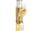 Rabbit Vibrator Dildo G-spot Multispeed Wand Massager Adult Female Sex Toy Gold