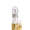 Rabbit Vibrator Dildo G-spot Multispeed Wand Massager Adult Female Sex Toy Gold