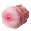 Male Vibrating Masturbation Cup Vagina Suction Licking Cup Masturbator Sex Toy White