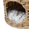 Pet Cat Bed Puppy House Sleeping Nest Calming Cushion Washable Non-toxic