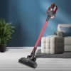 150W Handheld Vacuum Cleaner Cordless Stick Vac Bagless LED Rechargable – Red