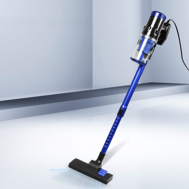 Vacuum Cleaner Corded Stick Handheld Handstick Bagless Cae Vac 400W – Blue