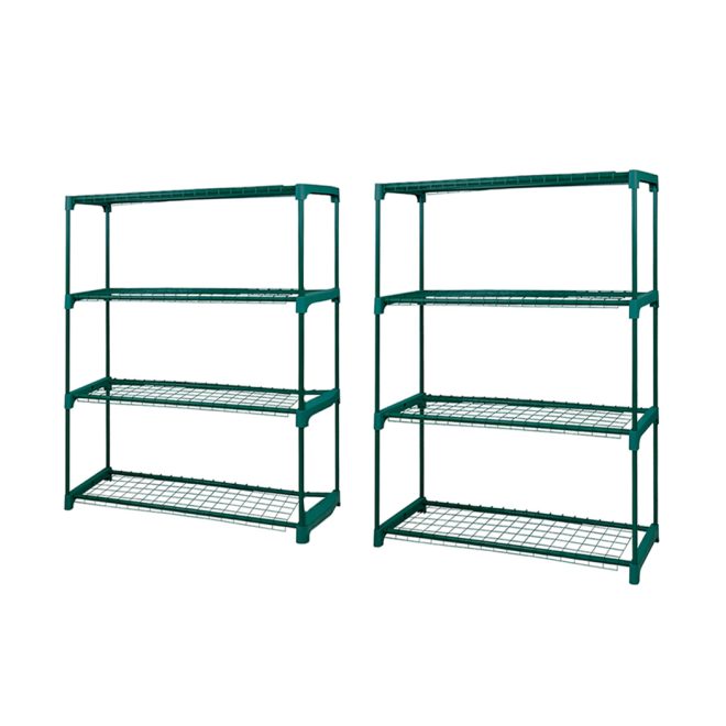 Plant Shelve Garden Greenhouse Steel Storage Shelving Frame Stand Rack – 4 Tier