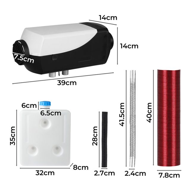Caravan Diesel Air Heater 8KW 12V Tank Vent Duct Thermostat Motorhome RV