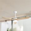 Spector 52” Ceiling Fan LED Light DC Motor Remote Control 5 Speed Wooden Blade