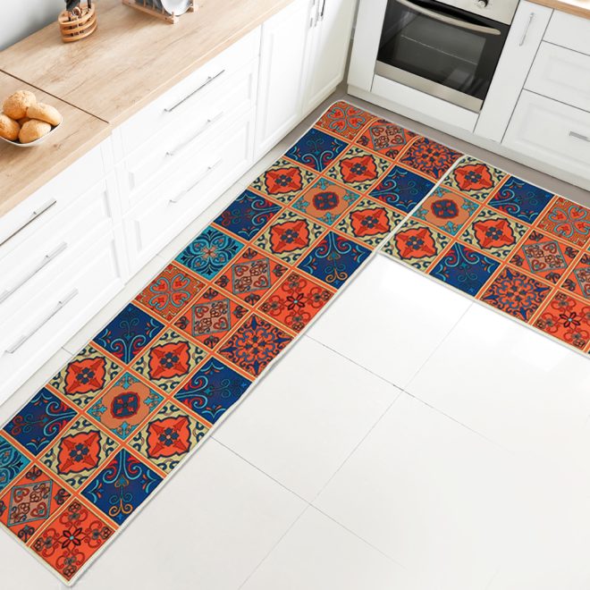 2x Kitchen Mat Floor Rugs Area Carpet Non-Slip Door Mat 45x180cm /45x75cm